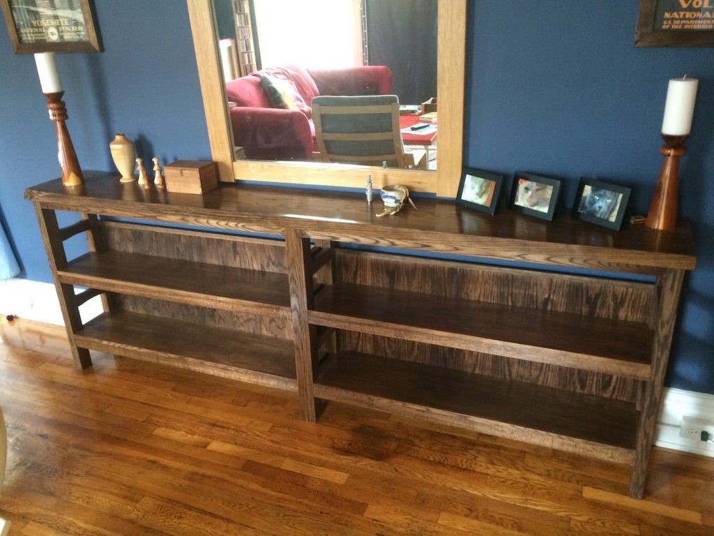 Fumed Oak Bookshelves
